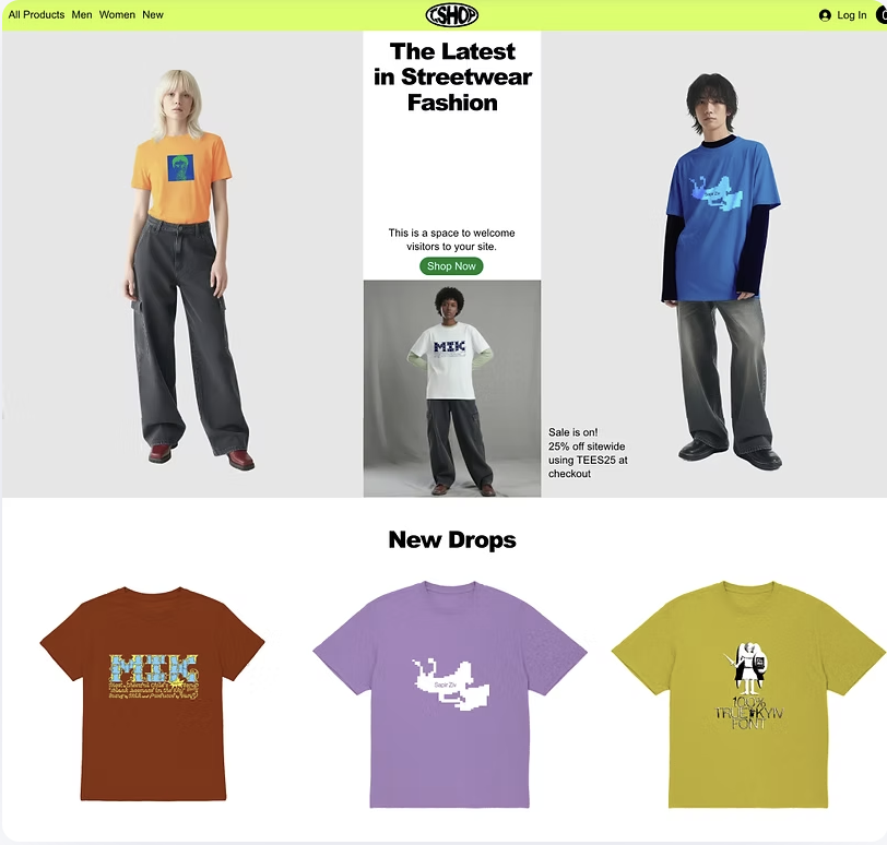 AI-built store 3